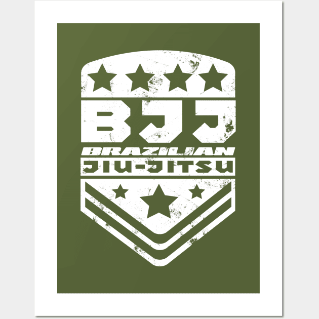 BJJ Logo Badge Wall Art by Black Tee Inc